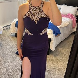 Floor length prom dress